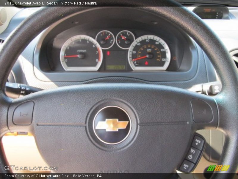 Victory Red / Neutral 2011 Chevrolet Aveo LT Sedan