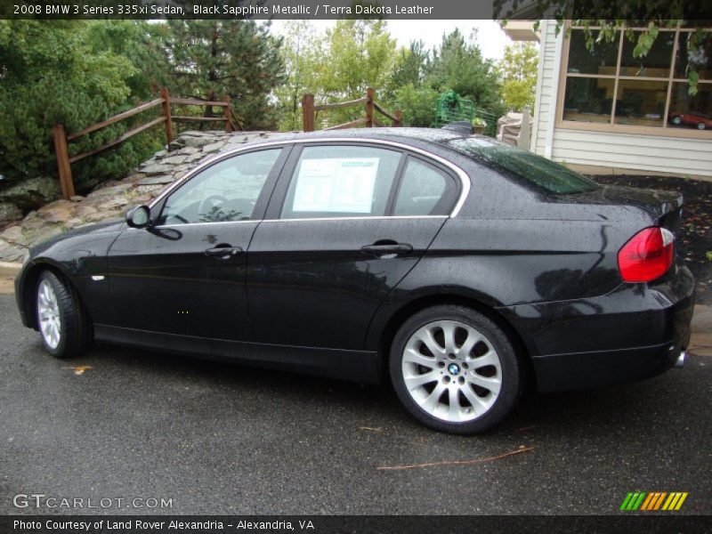 Black Sapphire Metallic / Terra Dakota Leather 2008 BMW 3 Series 335xi Sedan