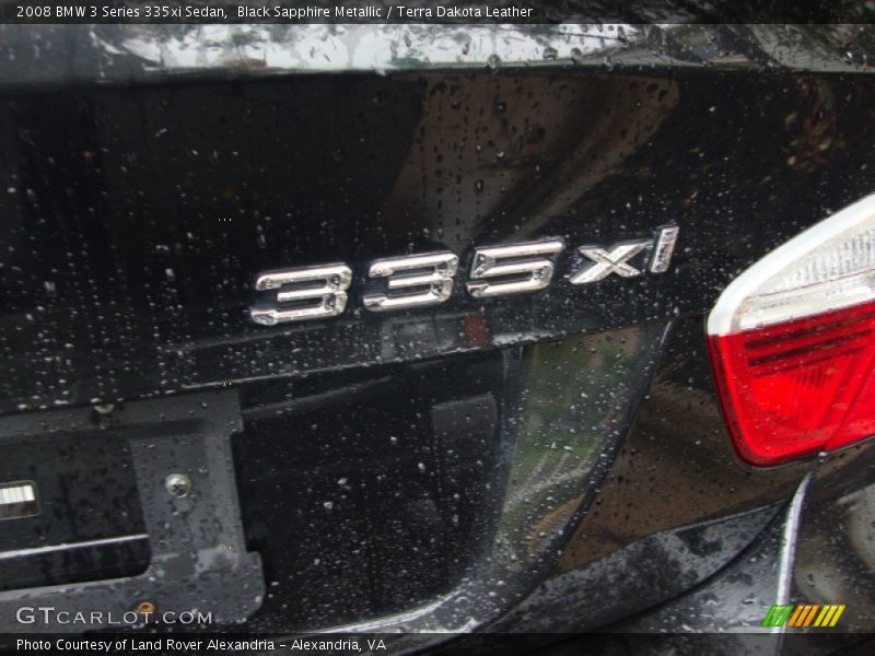 Black Sapphire Metallic / Terra Dakota Leather 2008 BMW 3 Series 335xi Sedan