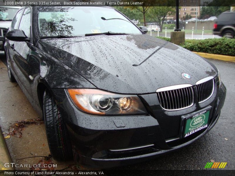 Black Sapphire Metallic / Terra Dakota Leather 2008 BMW 3 Series 335xi Sedan