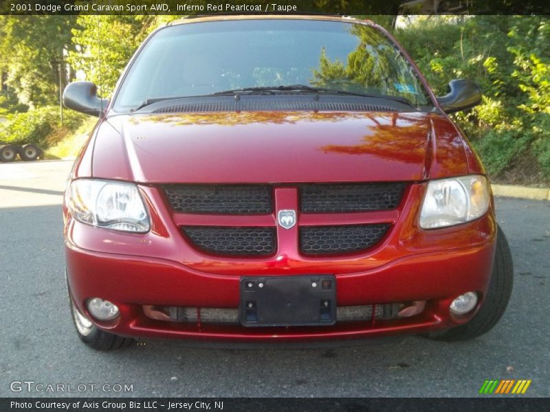Inferno Red Pearlcoat / Taupe 2001 Dodge Grand Caravan Sport AWD
