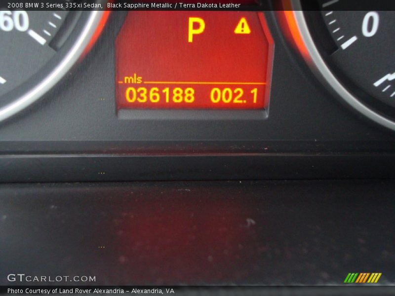 Black Sapphire Metallic / Terra Dakota Leather 2008 BMW 3 Series 335xi Sedan