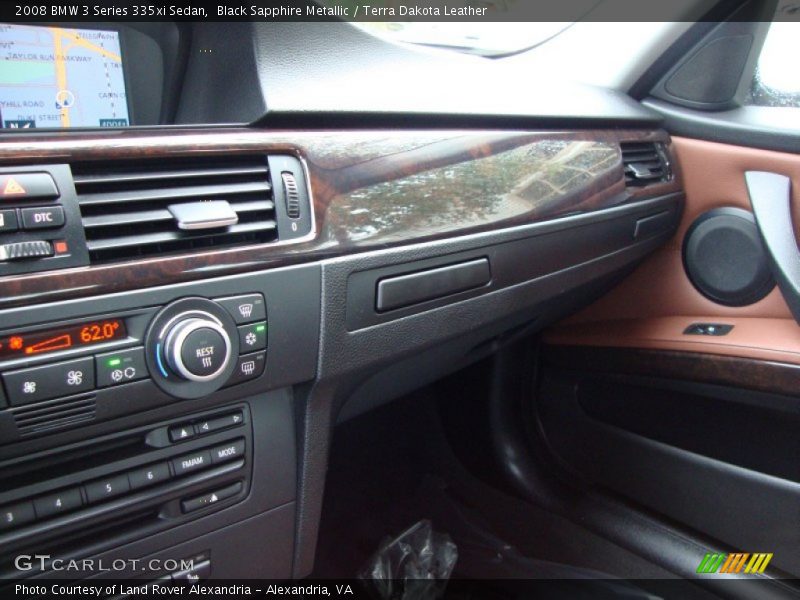 Black Sapphire Metallic / Terra Dakota Leather 2008 BMW 3 Series 335xi Sedan