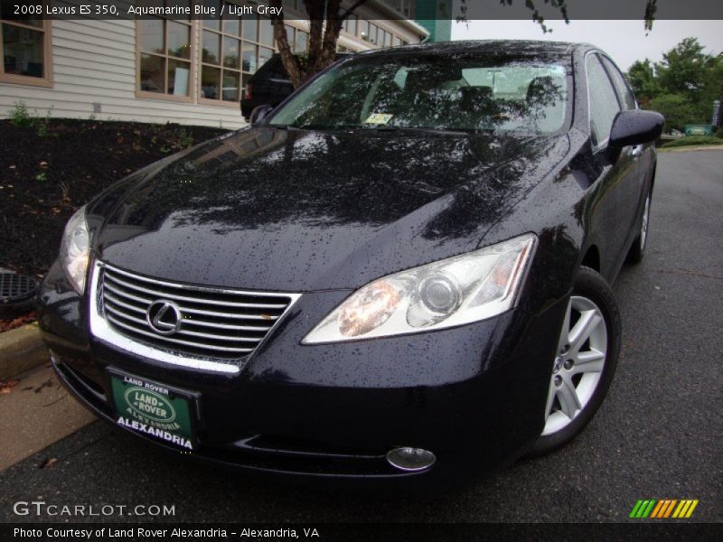 Aquamarine Blue / Light Gray 2008 Lexus ES 350
