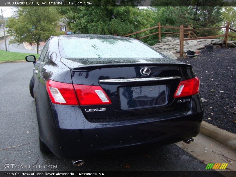 Aquamarine Blue / Light Gray 2008 Lexus ES 350