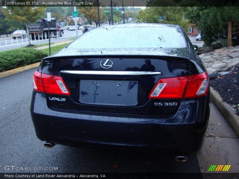 Aquamarine Blue / Light Gray 2008 Lexus ES 350