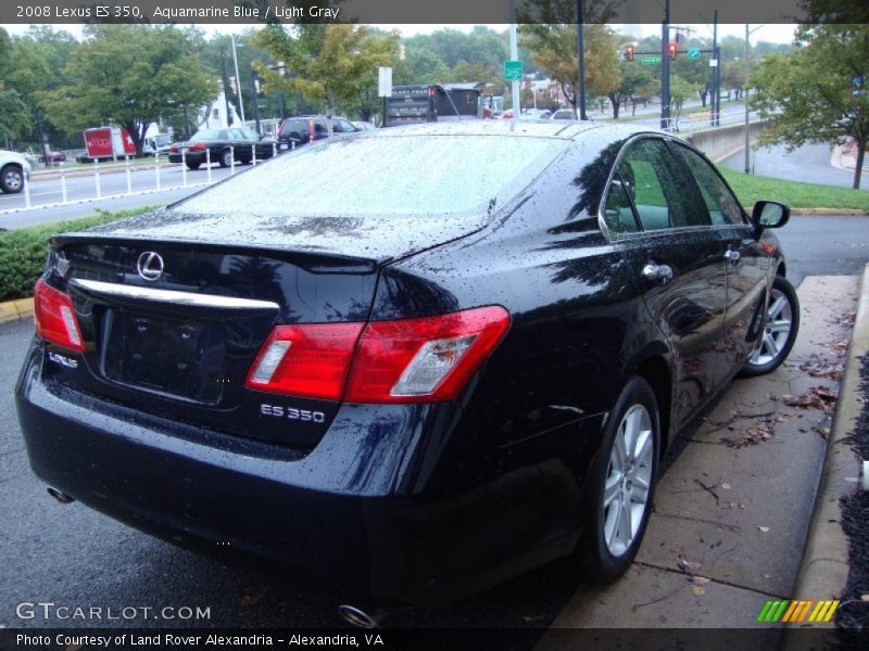 Aquamarine Blue / Light Gray 2008 Lexus ES 350