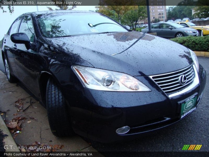 Aquamarine Blue / Light Gray 2008 Lexus ES 350