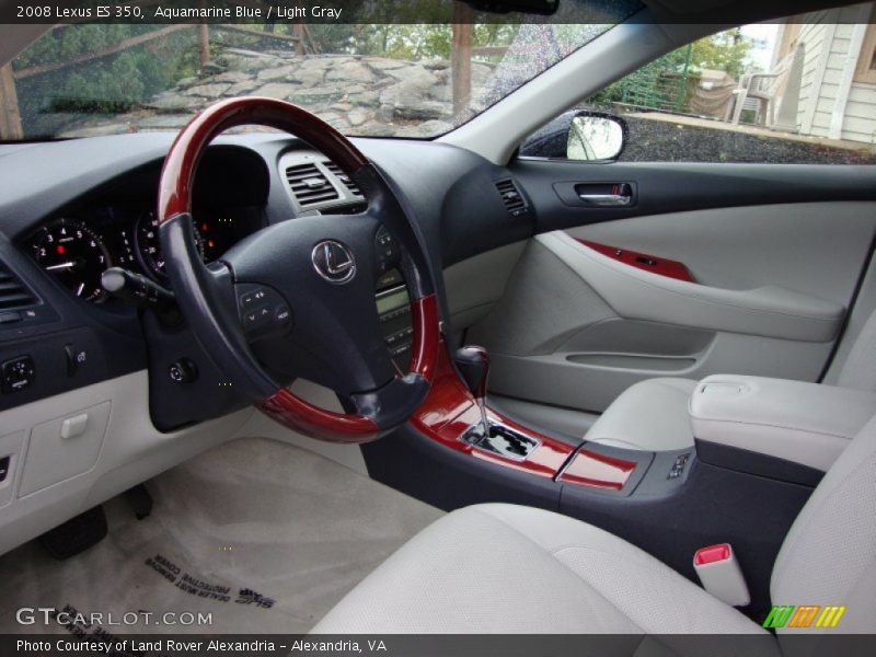 Aquamarine Blue / Light Gray 2008 Lexus ES 350