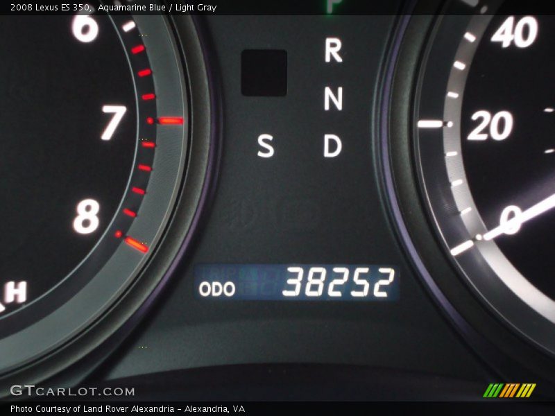 Aquamarine Blue / Light Gray 2008 Lexus ES 350