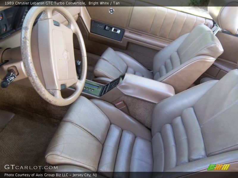  1989 Lebaron GTC Turbo Convertible Tan Interior