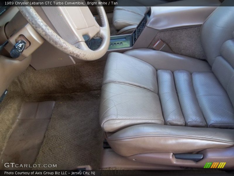  1989 Lebaron GTC Turbo Convertible Tan Interior