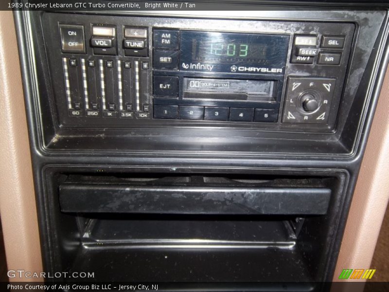 Audio System of 1989 Lebaron GTC Turbo Convertible