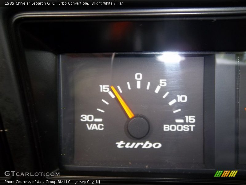  1989 Lebaron GTC Turbo Convertible GTC Turbo Convertible Gauges