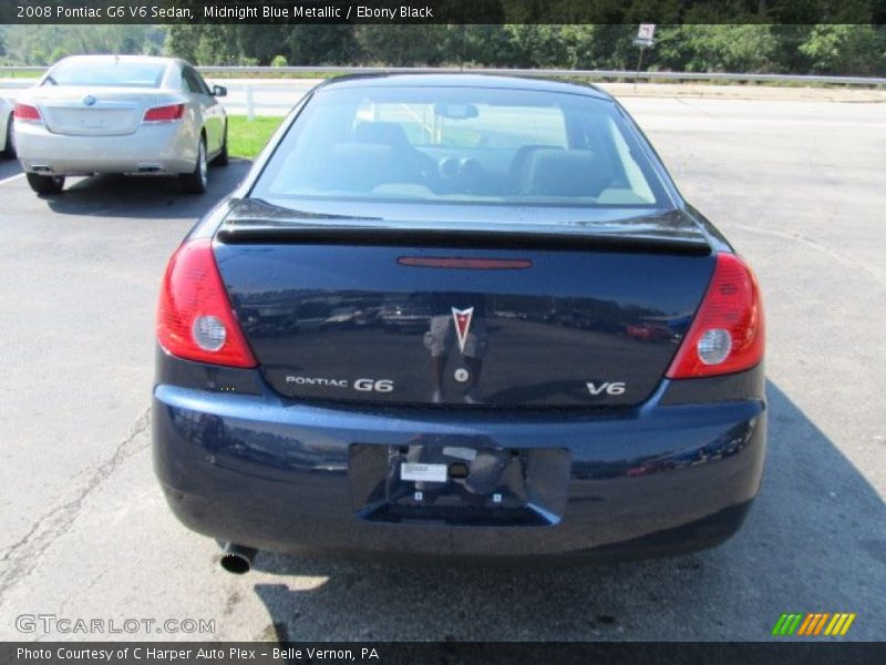 Midnight Blue Metallic / Ebony Black 2008 Pontiac G6 V6 Sedan