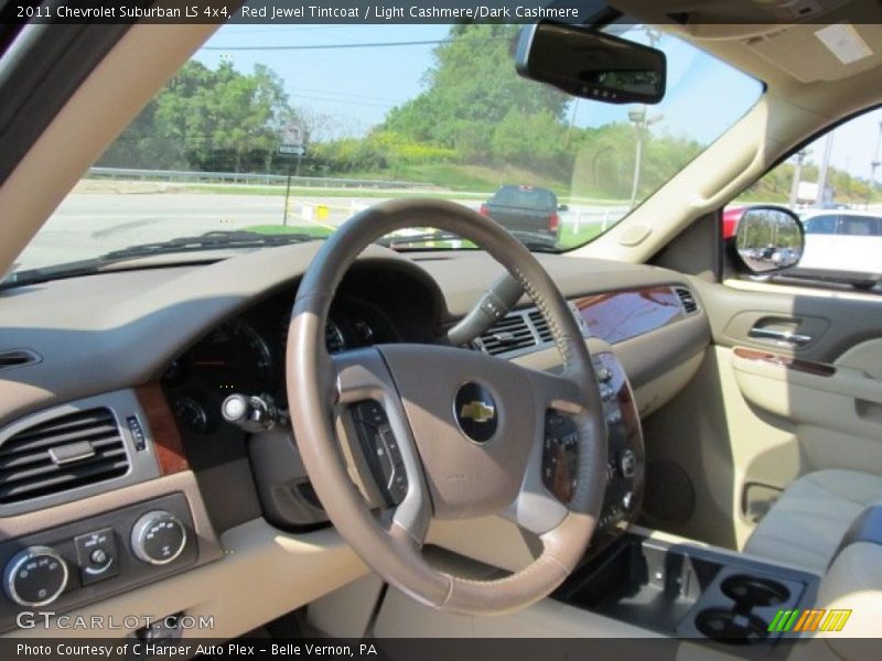 Red Jewel Tintcoat / Light Cashmere/Dark Cashmere 2011 Chevrolet Suburban LS 4x4