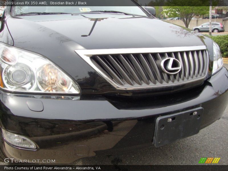 Obsidian Black / Black 2009 Lexus RX 350 AWD