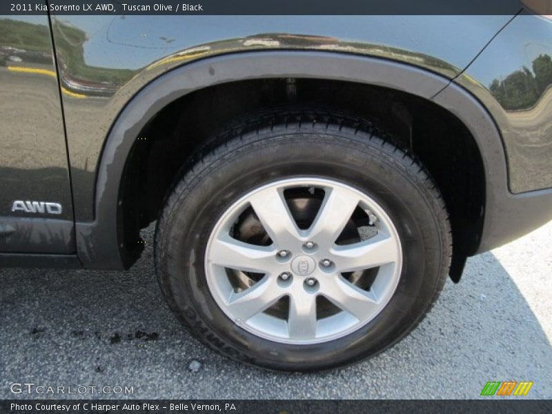 Tuscan Olive / Black 2011 Kia Sorento LX AWD