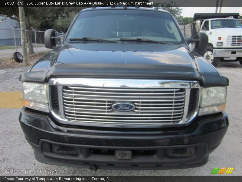 Black / Medium Parchment 2003 Ford F350 Super Duty Lariat Crew Cab 4x4 Dually
