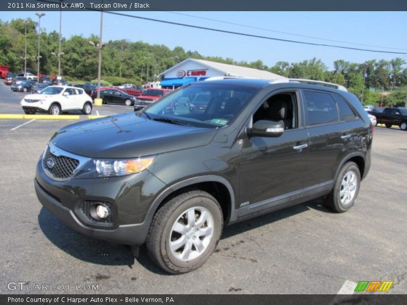 Tuscan Olive / Black 2011 Kia Sorento LX AWD