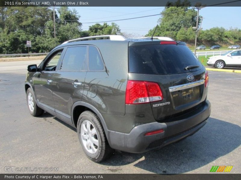 Tuscan Olive / Black 2011 Kia Sorento LX AWD