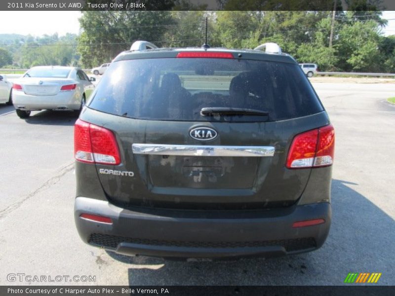 Tuscan Olive / Black 2011 Kia Sorento LX AWD