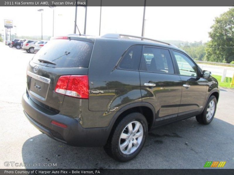 Tuscan Olive / Black 2011 Kia Sorento LX AWD