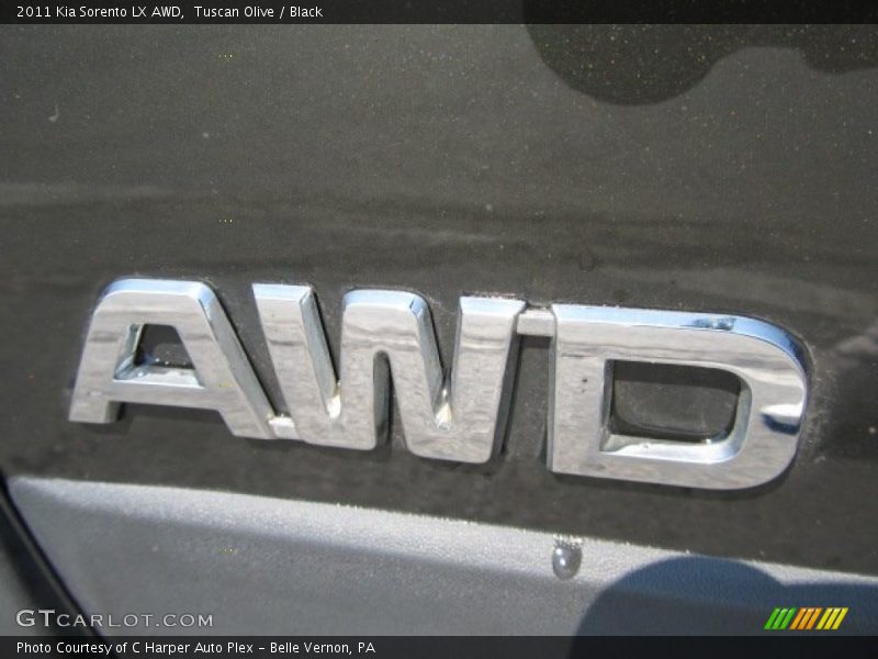 Tuscan Olive / Black 2011 Kia Sorento LX AWD