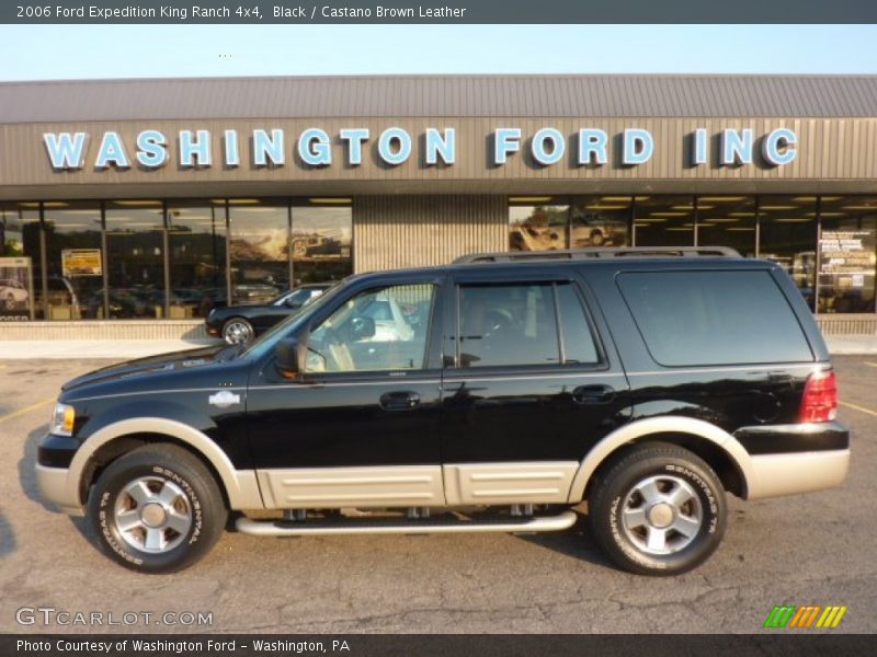 Black / Castano Brown Leather 2006 Ford Expedition King Ranch 4x4