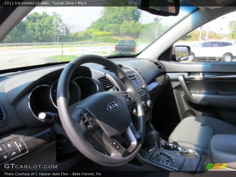 Tuscan Olive / Black 2011 Kia Sorento LX AWD