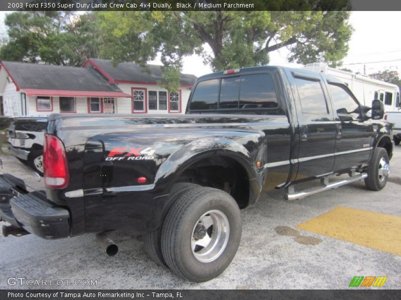 Black / Medium Parchment 2003 Ford F350 Super Duty Lariat Crew Cab 4x4 Dually