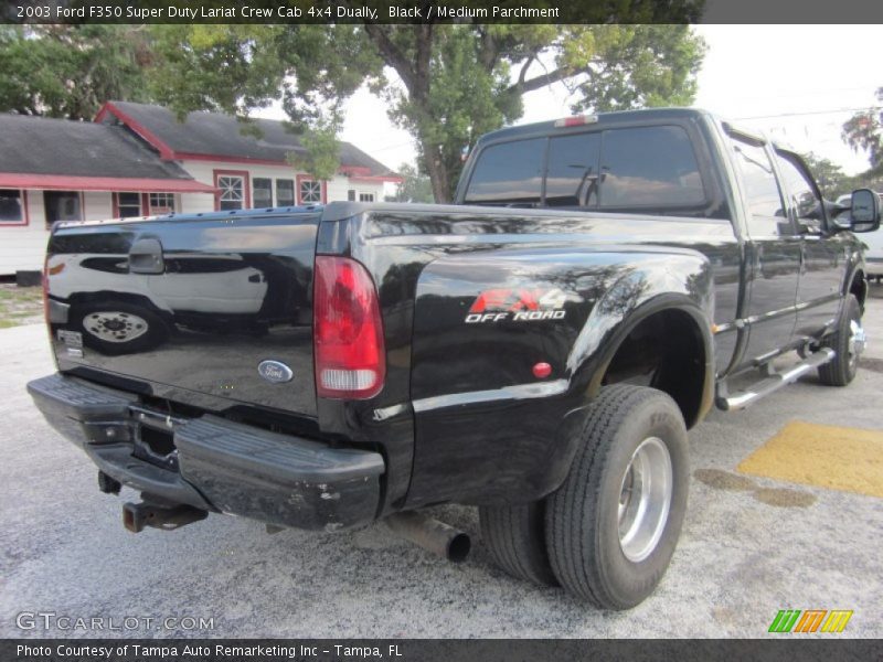 Black / Medium Parchment 2003 Ford F350 Super Duty Lariat Crew Cab 4x4 Dually