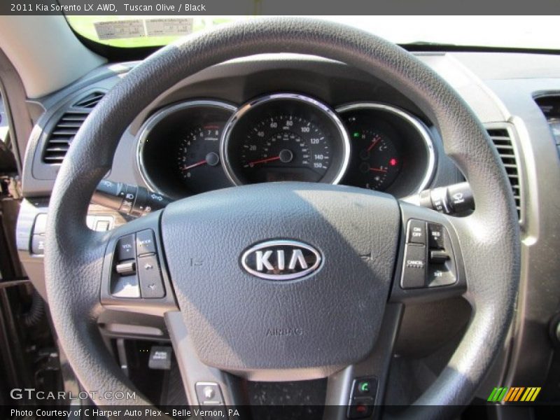 Tuscan Olive / Black 2011 Kia Sorento LX AWD