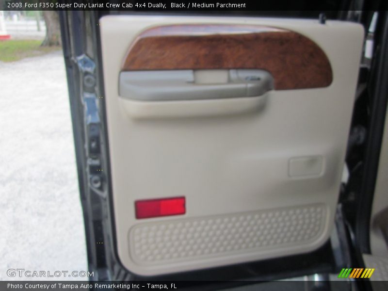 Black / Medium Parchment 2003 Ford F350 Super Duty Lariat Crew Cab 4x4 Dually