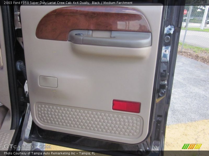 Black / Medium Parchment 2003 Ford F350 Super Duty Lariat Crew Cab 4x4 Dually