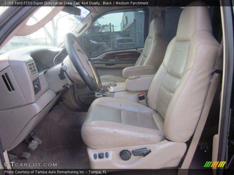  2003 F350 Super Duty Lariat Crew Cab 4x4 Dually Medium Parchment Interior