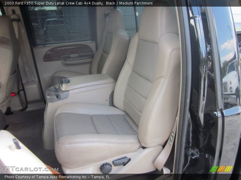  2003 F350 Super Duty Lariat Crew Cab 4x4 Dually Medium Parchment Interior