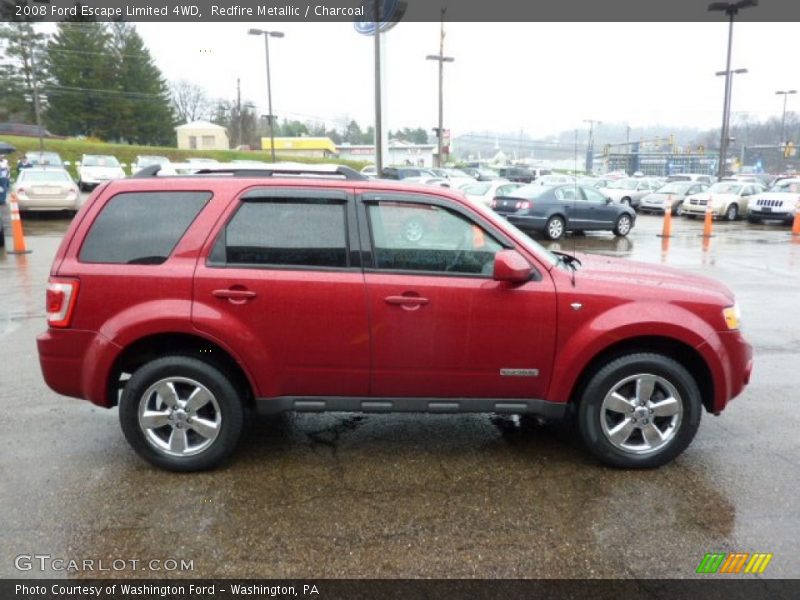 Redfire Metallic / Charcoal 2008 Ford Escape Limited 4WD