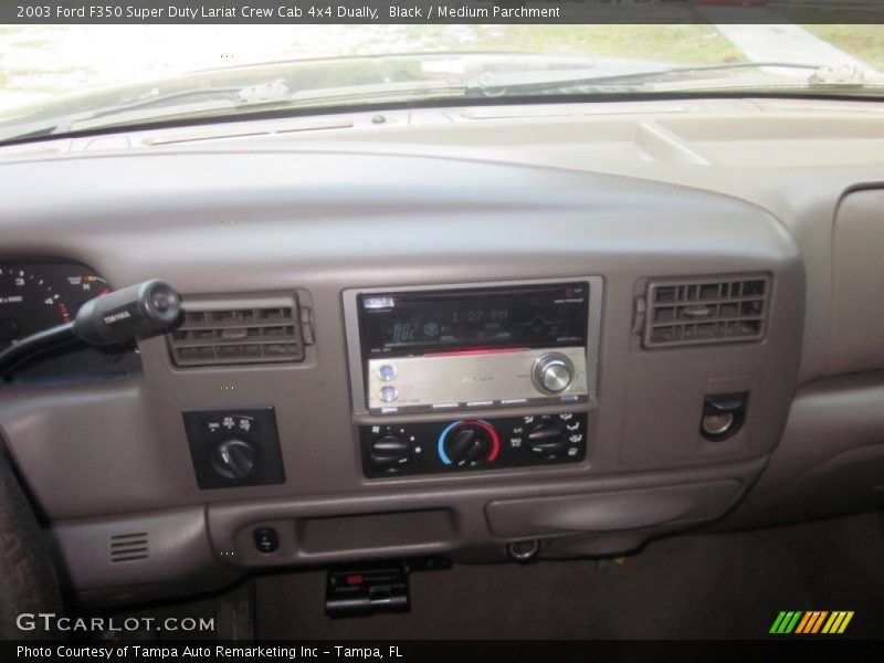 Black / Medium Parchment 2003 Ford F350 Super Duty Lariat Crew Cab 4x4 Dually