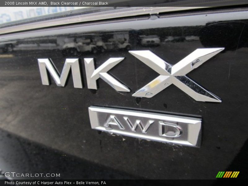 Black Clearcoat / Charcoal Black 2008 Lincoln MKX AWD