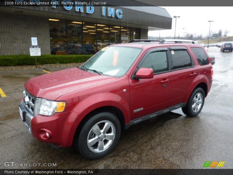 Redfire Metallic / Charcoal 2008 Ford Escape Limited 4WD