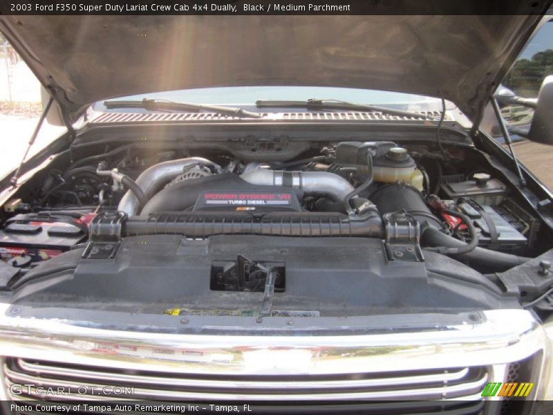 Black / Medium Parchment 2003 Ford F350 Super Duty Lariat Crew Cab 4x4 Dually