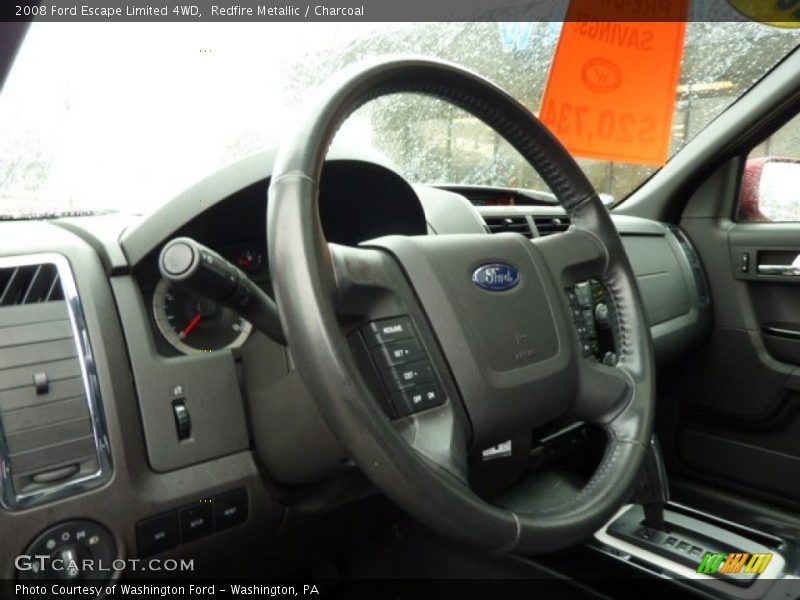 Redfire Metallic / Charcoal 2008 Ford Escape Limited 4WD