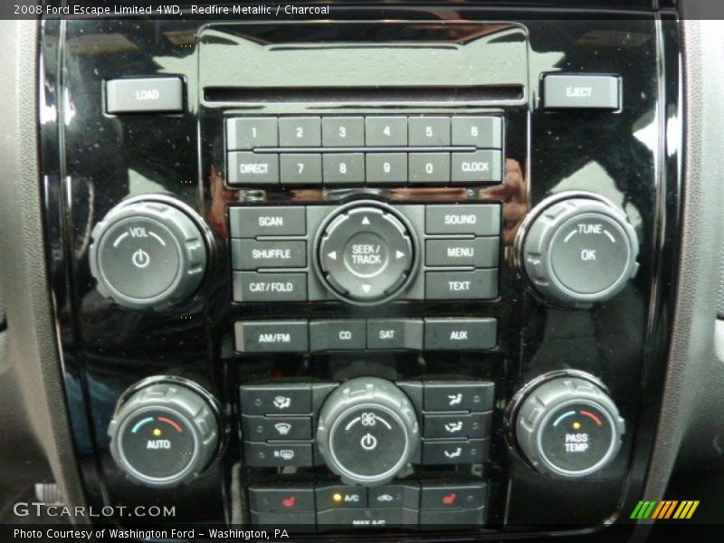 Redfire Metallic / Charcoal 2008 Ford Escape Limited 4WD