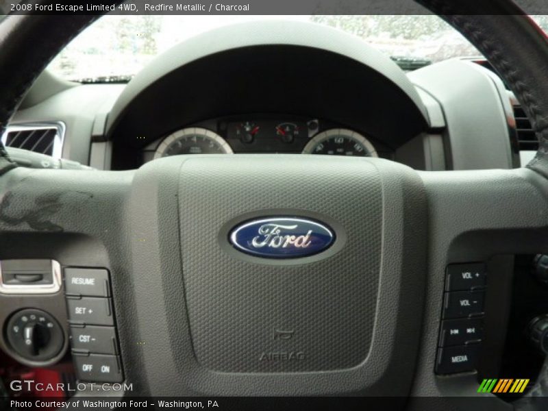 Redfire Metallic / Charcoal 2008 Ford Escape Limited 4WD