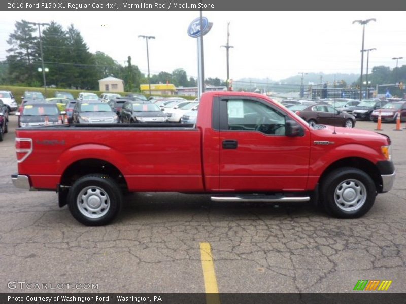  2010 F150 XL Regular Cab 4x4 Vermillion Red