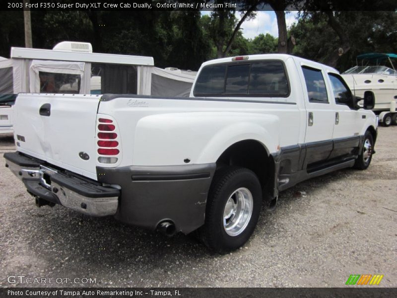 Oxford White / Medium Flint 2003 Ford F350 Super Duty XLT Crew Cab Dually