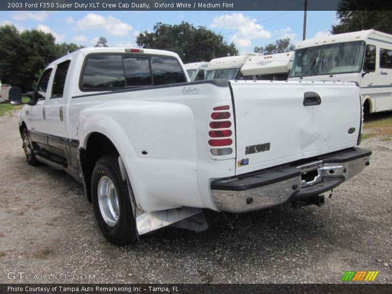 Oxford White / Medium Flint 2003 Ford F350 Super Duty XLT Crew Cab Dually