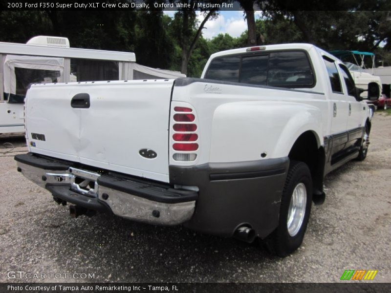Oxford White / Medium Flint 2003 Ford F350 Super Duty XLT Crew Cab Dually