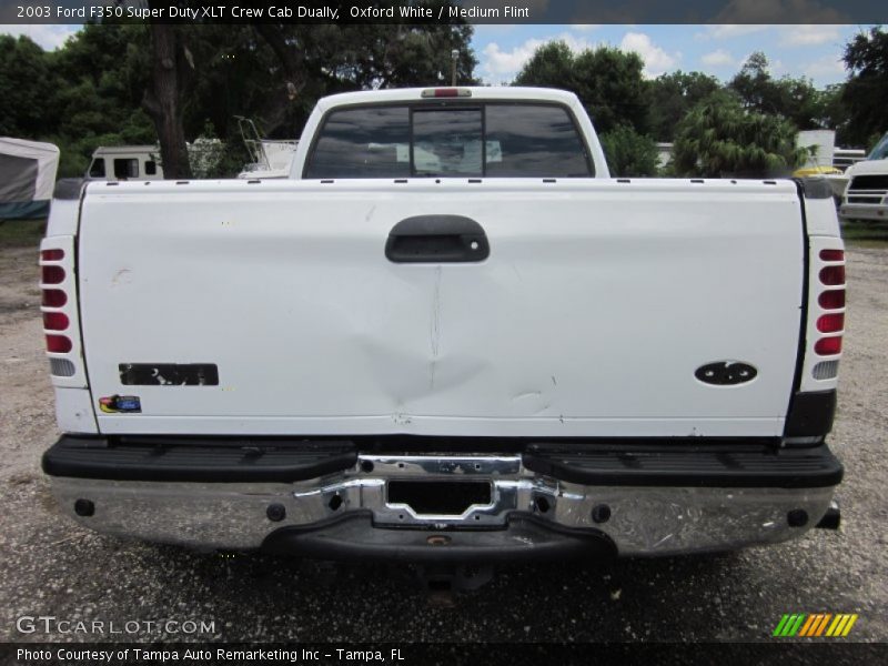Oxford White / Medium Flint 2003 Ford F350 Super Duty XLT Crew Cab Dually